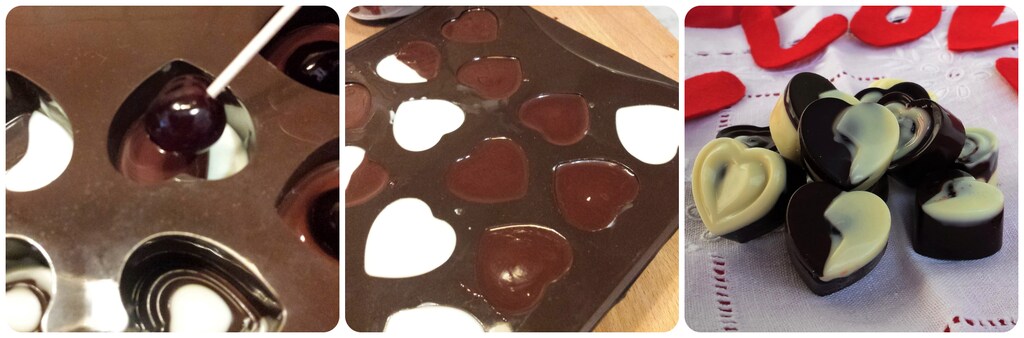 chocolats fourrés aux griottes