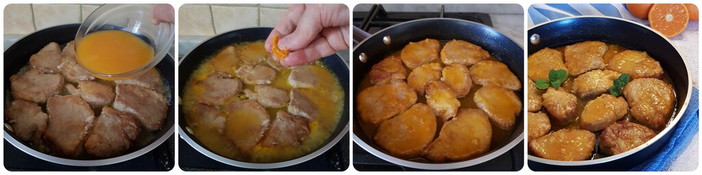 médaillons de filet de porc à l'orange