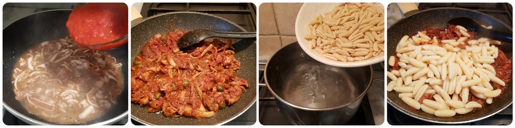 pâtes à la sauce de calamars