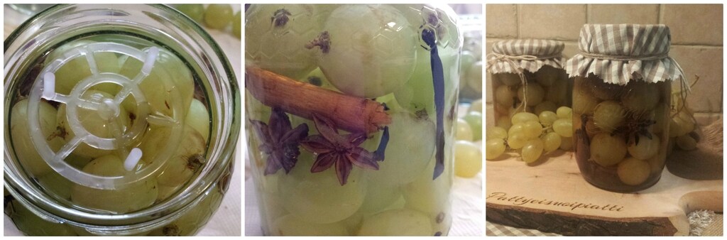 raisins sous grappa avec épices