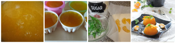 Gelée de clémentines avec quartiers givrés