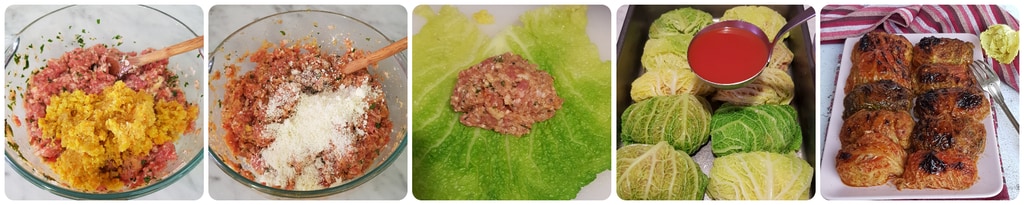 roulades de chou au four