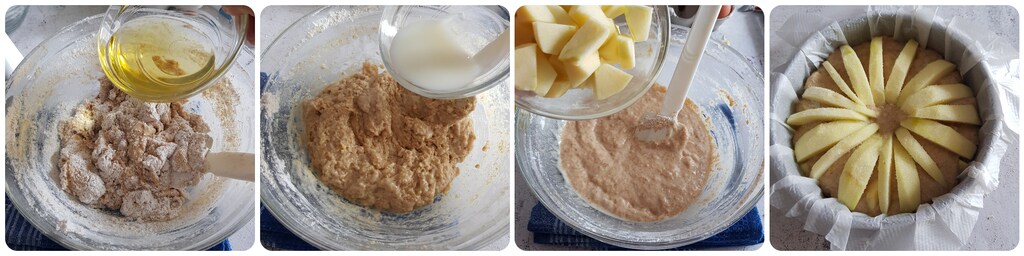 tarte aux pommes avec farine complète 7 céréales