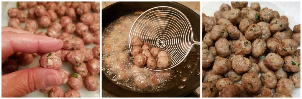 soupe de scarole et boulettes