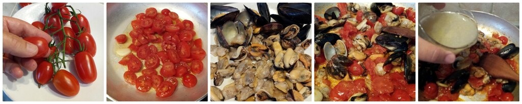 spaghettis simples aux moules et palourdes