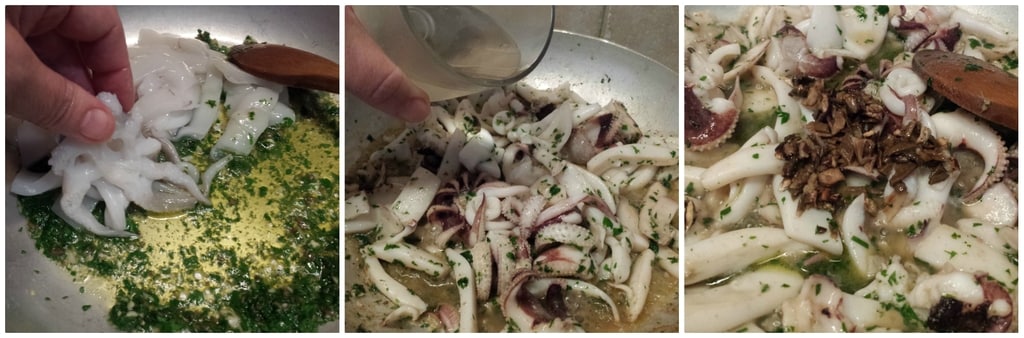 Buridda de seiches et petits pois