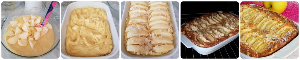 gâteau aux pommes et amandes