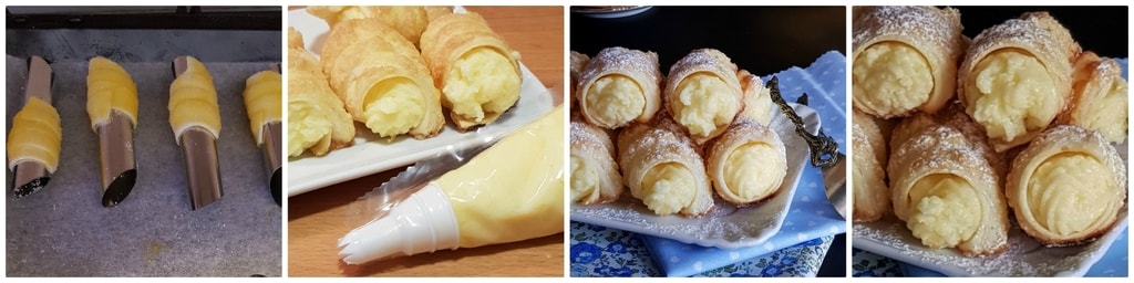petits cannoli avec crème au citron