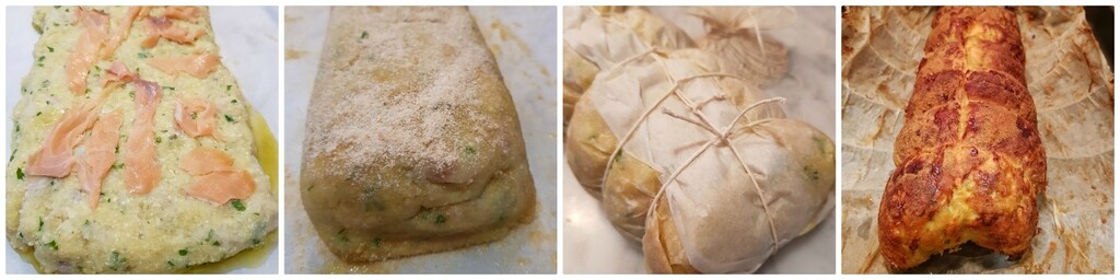 saucisson de poisson au four