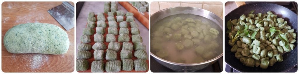 gnocchis de pommes de terre et bourrache