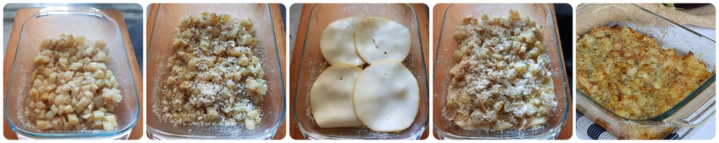 tarte d'aubergines et scamorza