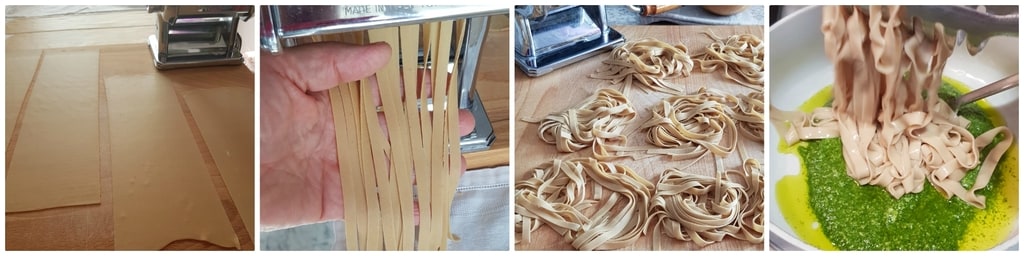 tagliatelles à la farine de châtaigne