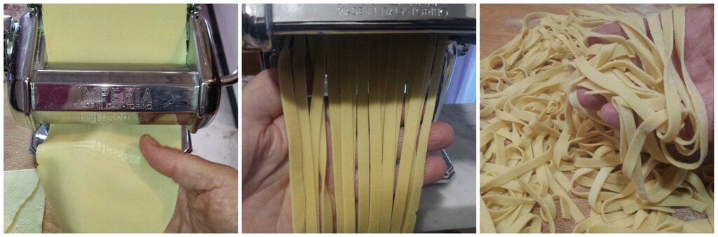 tagliatelles avec sauce aux champignons