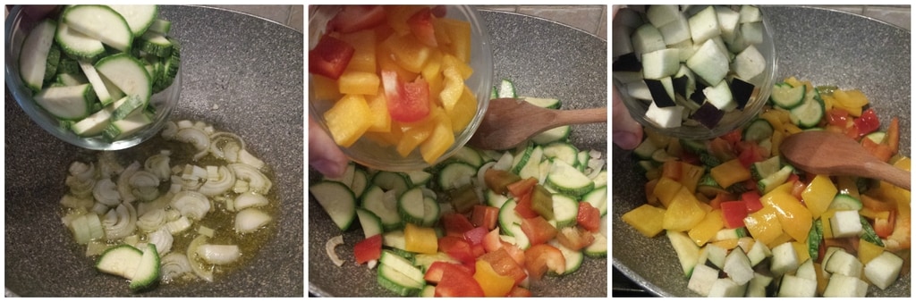 salade d'épeautre et légumes sautés