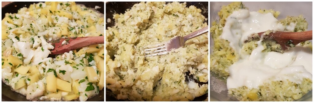 paccheri farcis de morue et pommes de terre