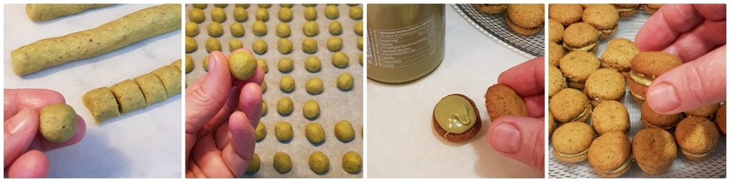 baci di dama à la pistache