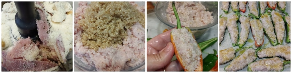 friggitelli farcis avec quinoa jambon et fromages