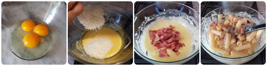 rigatoni à la carbonara