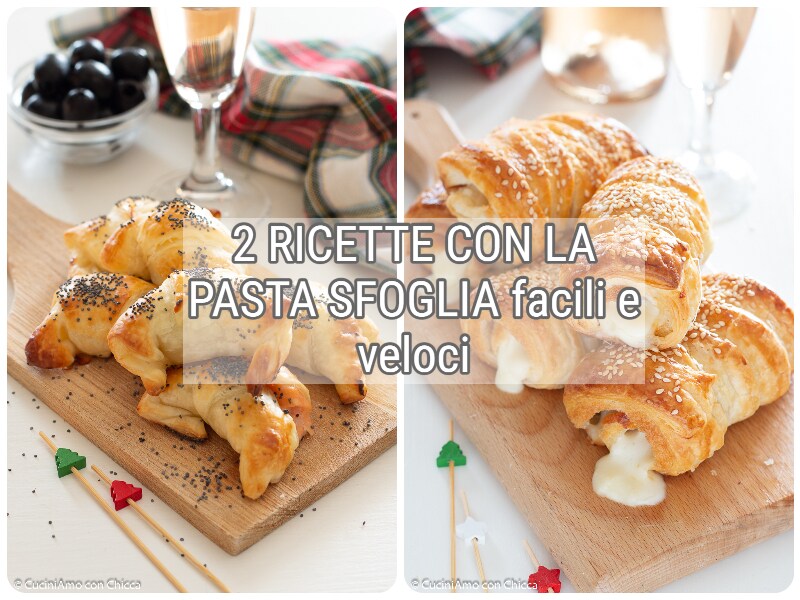 2 RECETTES AVEC LA PÂTE FEUILLETÉE faciles et rapides