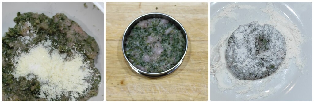 Galettes de dinde aux épinards à la friteuse à air