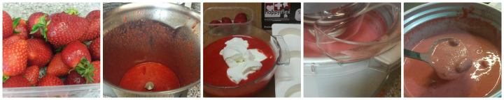 Biscuit glacé à la fraise et au yaourt