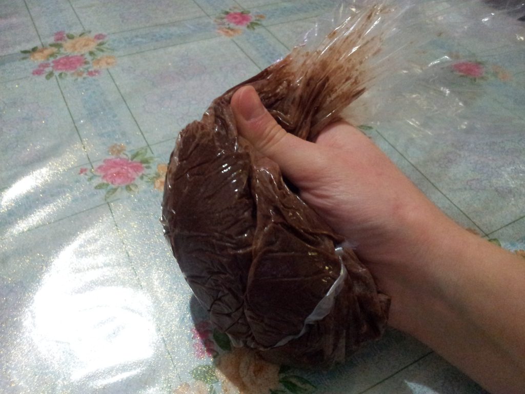 Pâte sablés dans le sac