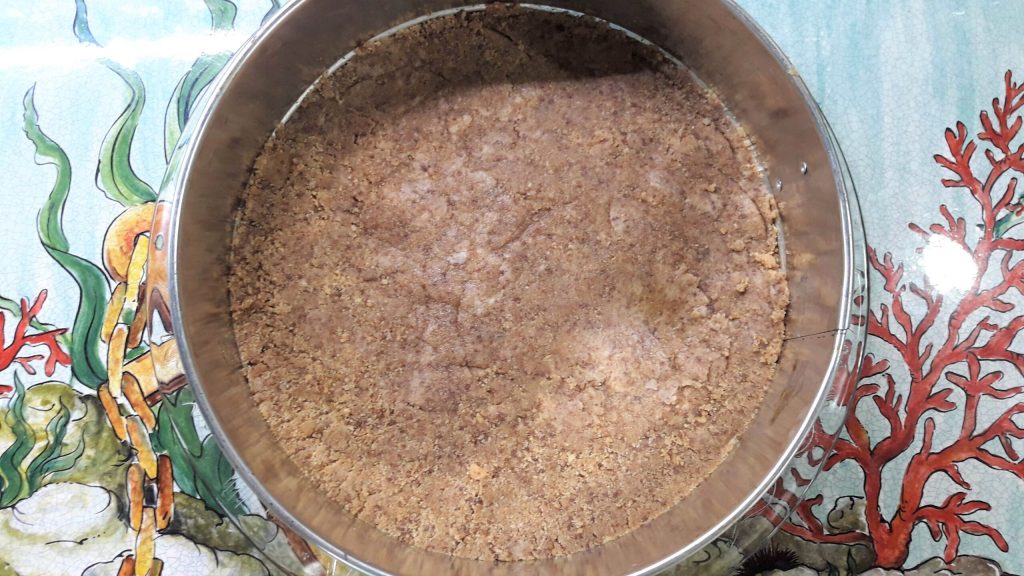 Le Cheesecake à la noix de coco et chocolat noir