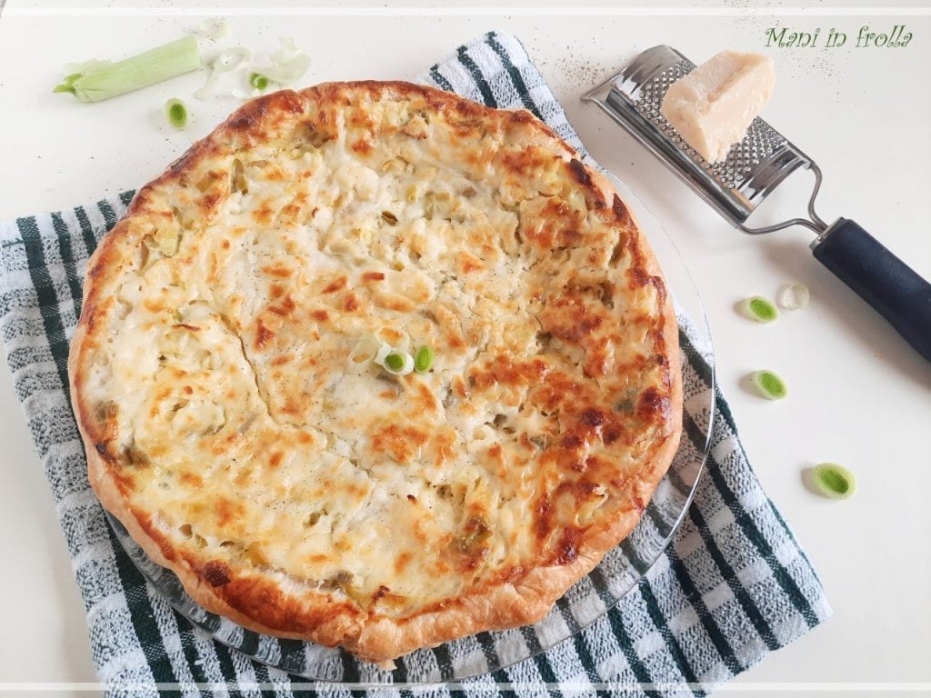 Tarte salée aux poireaux