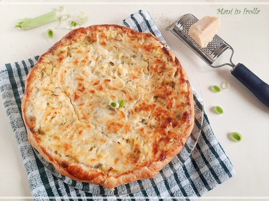 Tarte salée aux poireaux