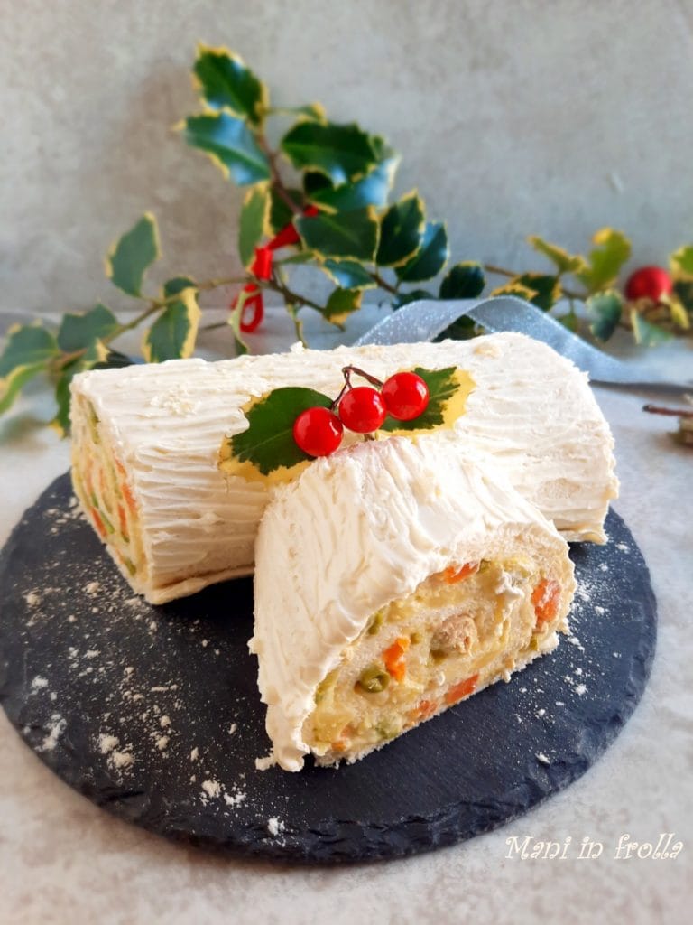 Bûche de Noël salée