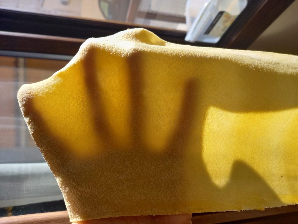 feuille de pâte aux œufs