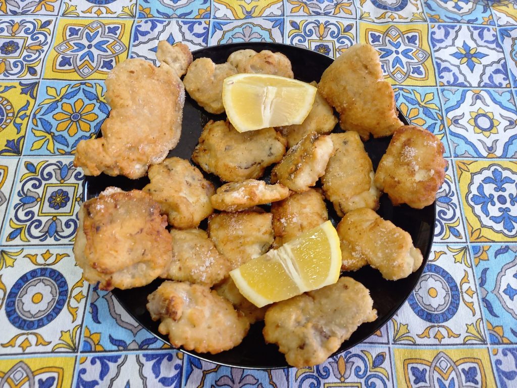 Le chien de mer en beignet