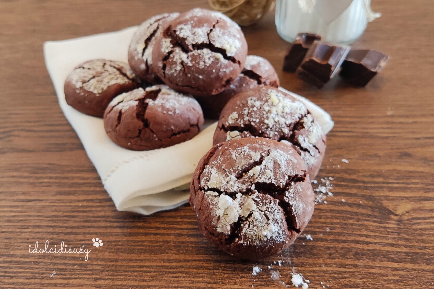 Biscuits moelleux au chocolat noir très faciles