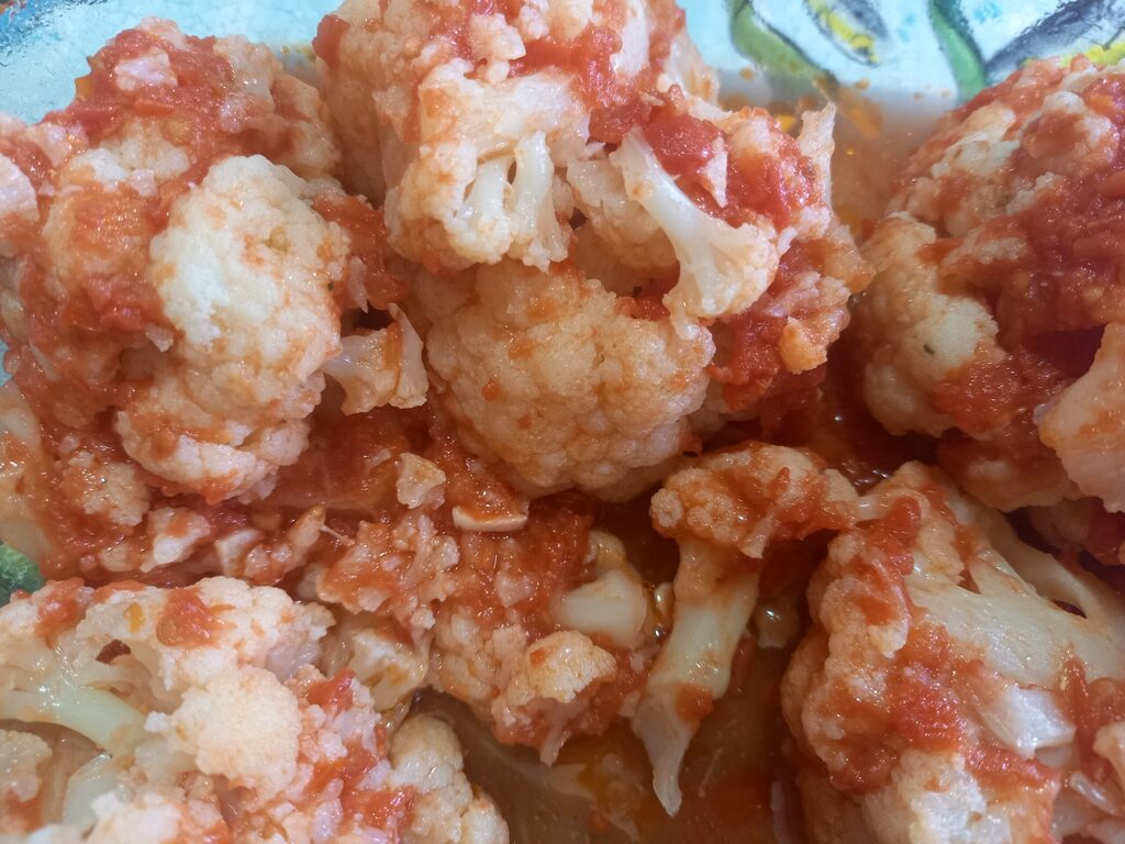 chou-fleur avec purée