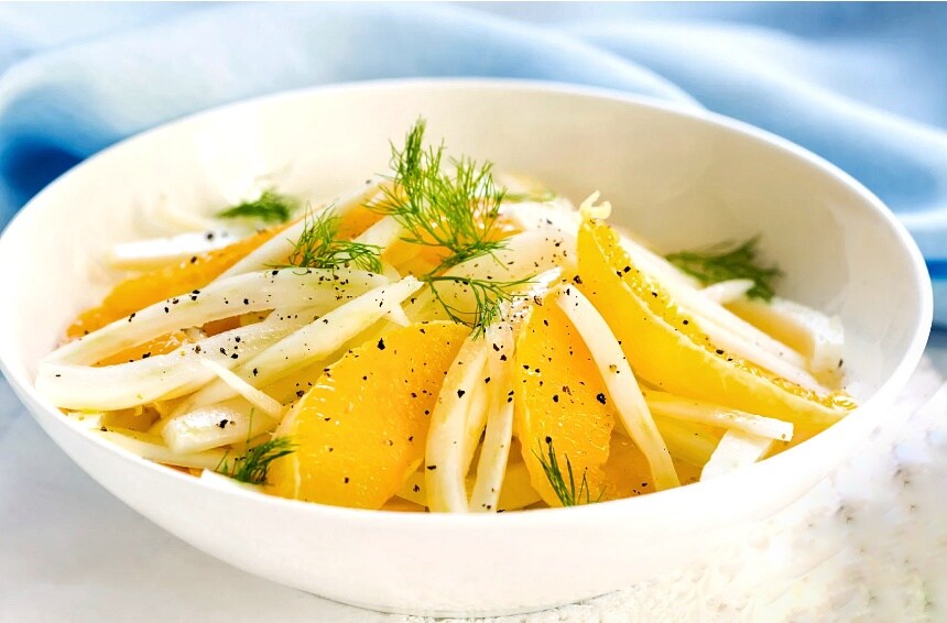 SALADE DE FENOUIL ORANGES ET QUARTIROLO