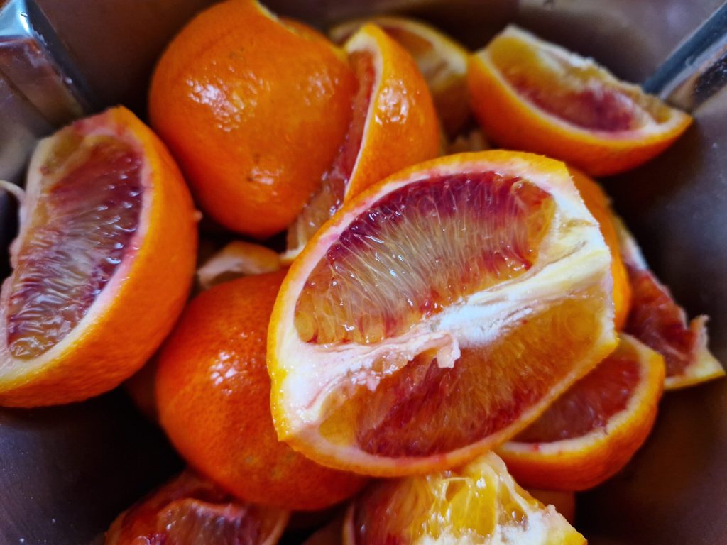 La compote d'oranges sanguines