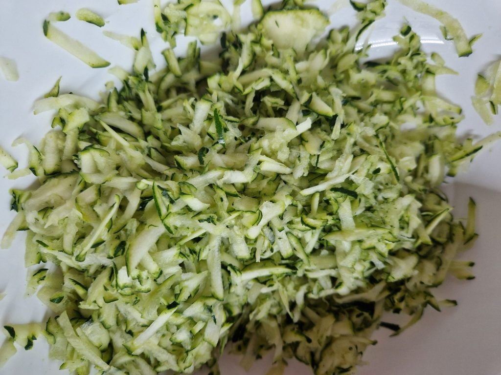 courgettes râpées