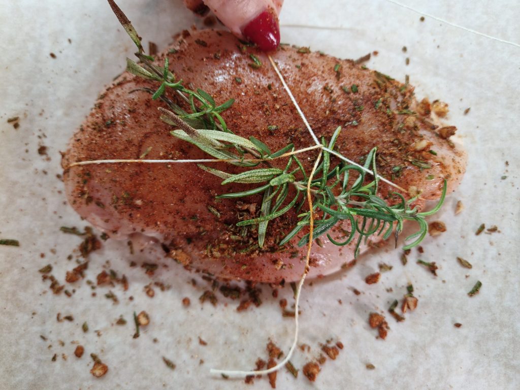 Le jambon de poulet rôti