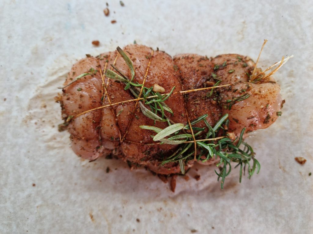 Le jambon de poulet rôti