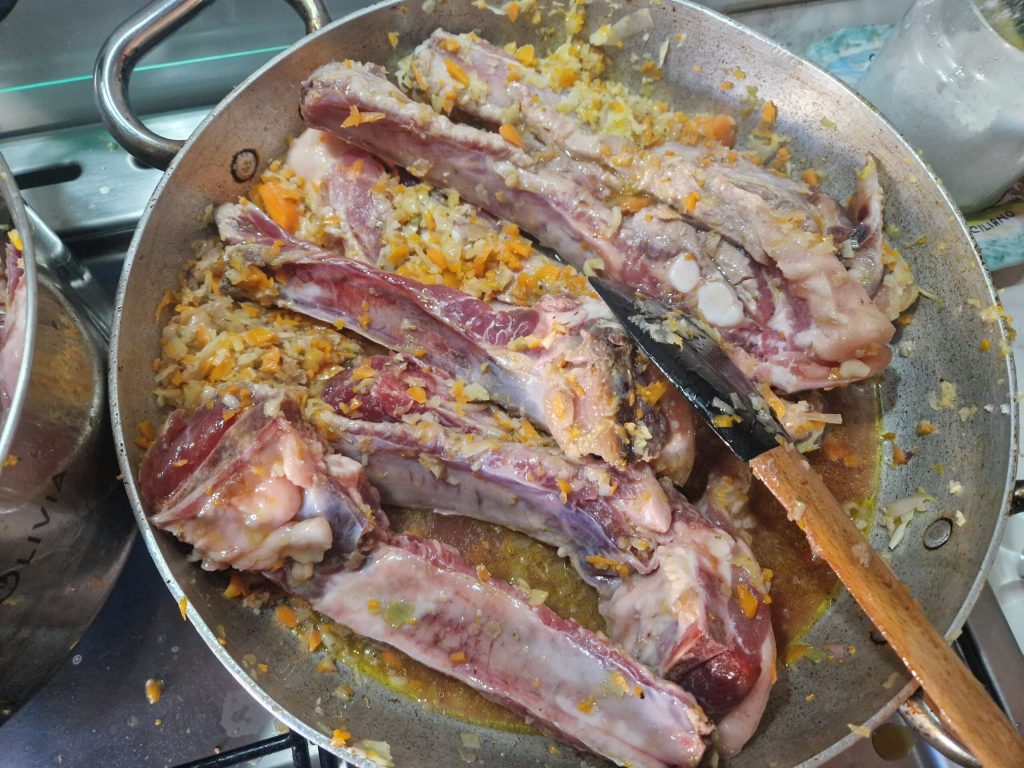 Les côtes de porc à la sauce