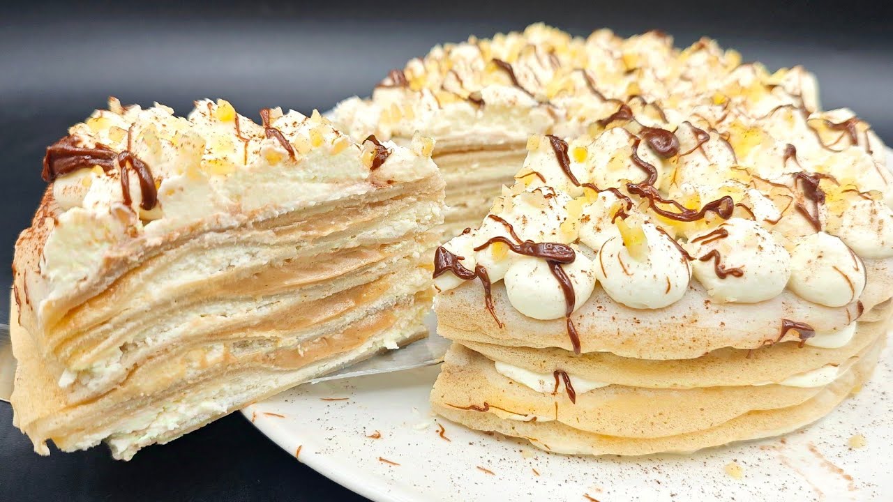 Gâteau de crêpes à la noisette