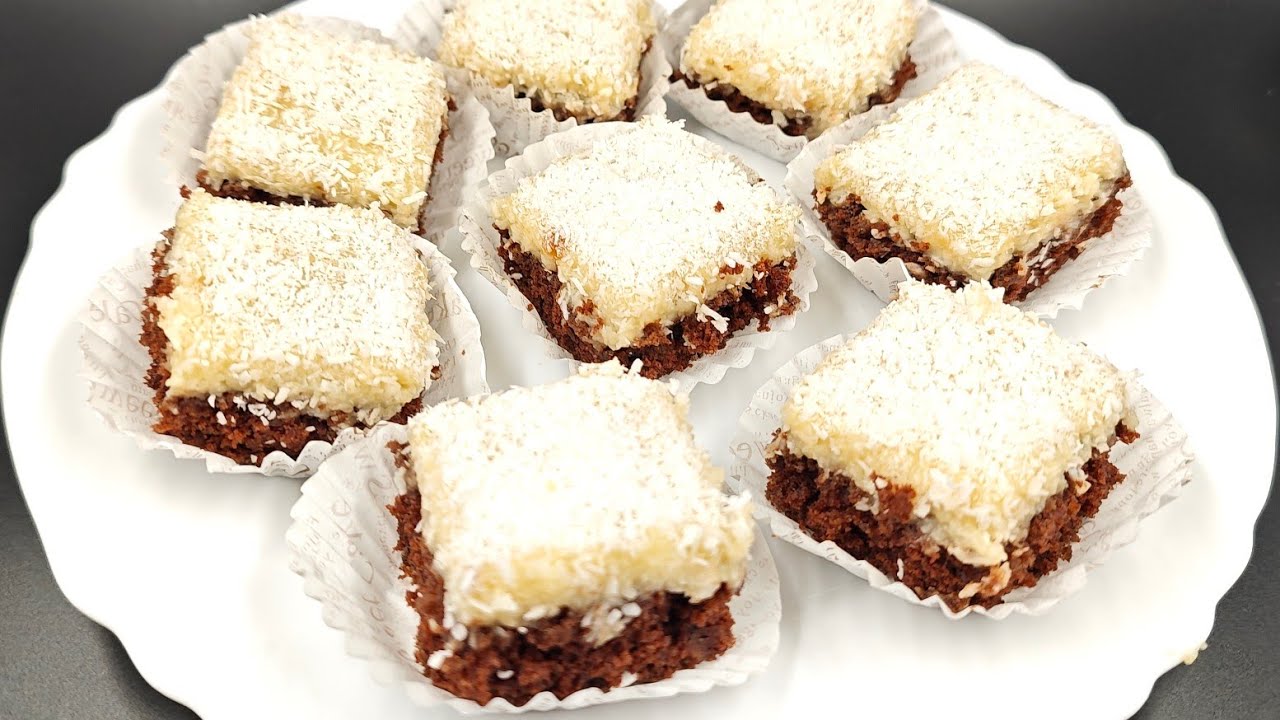 Carrés véganes chocolat et coco