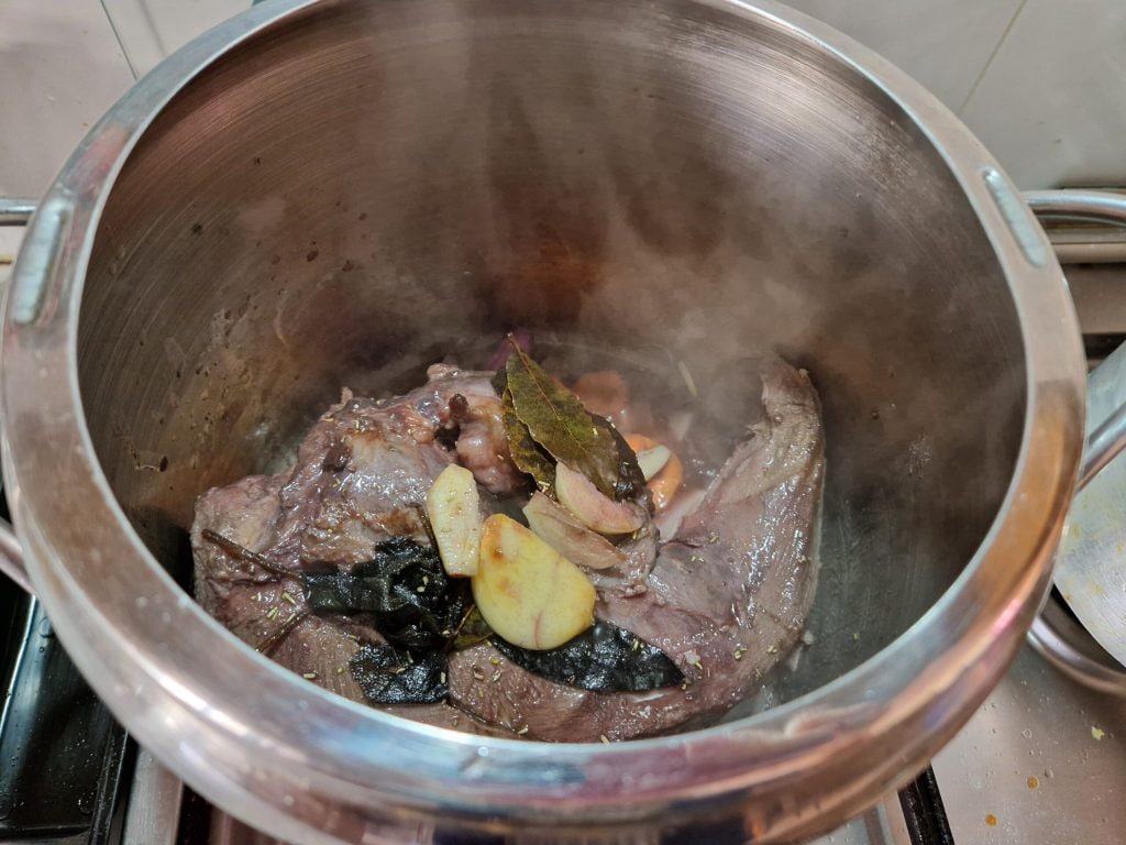 La langue de veau à la sauce