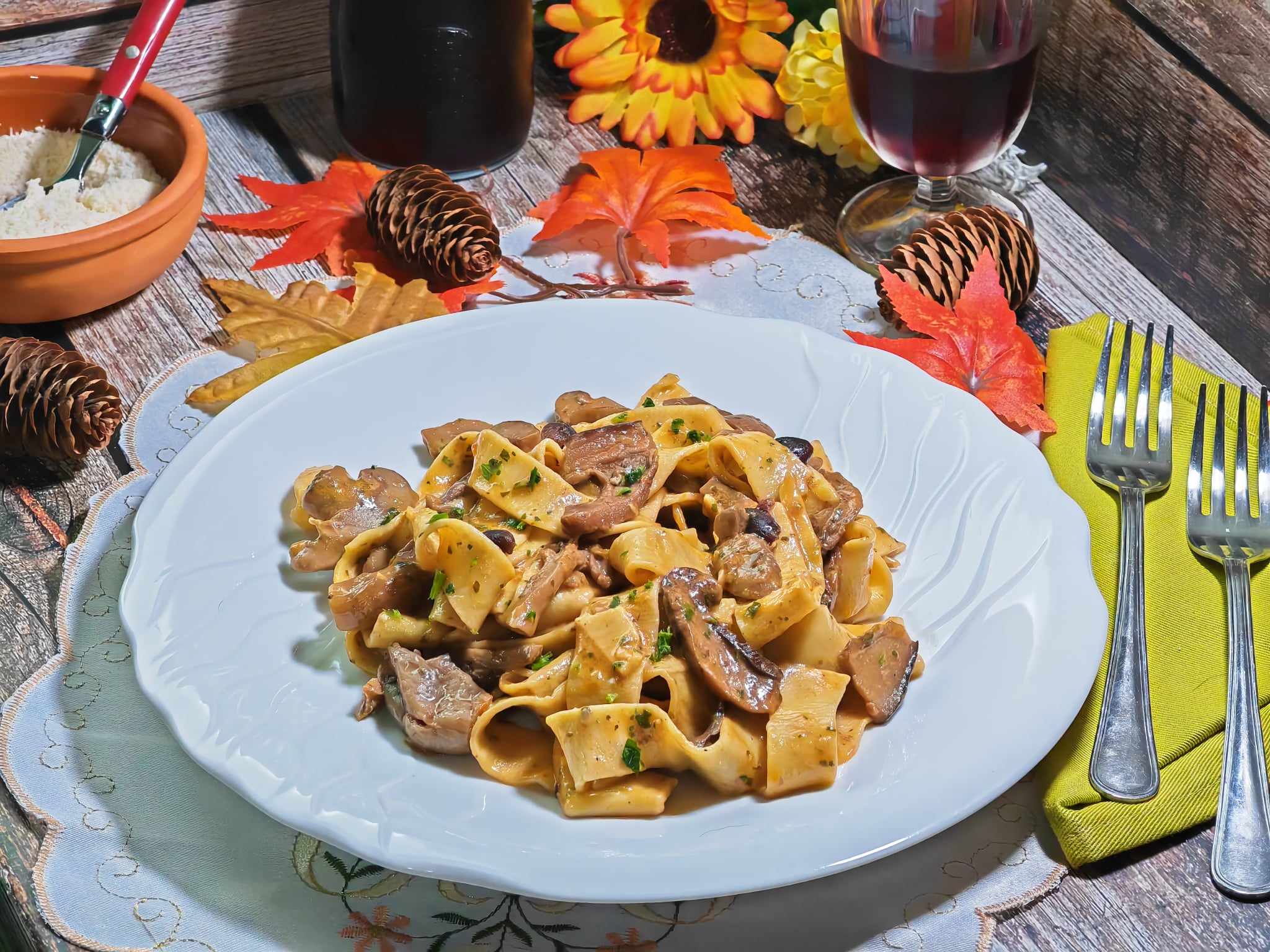 Pappardelle aux champignons