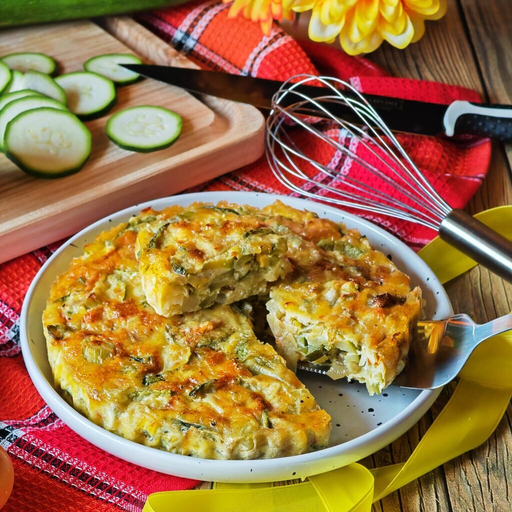 Omelette au four de courgettes