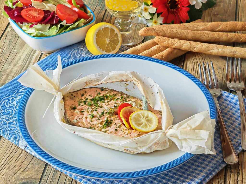Saumon en papillote
