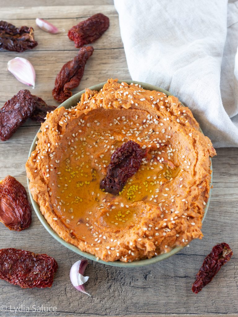 houmous aux tomates séchées