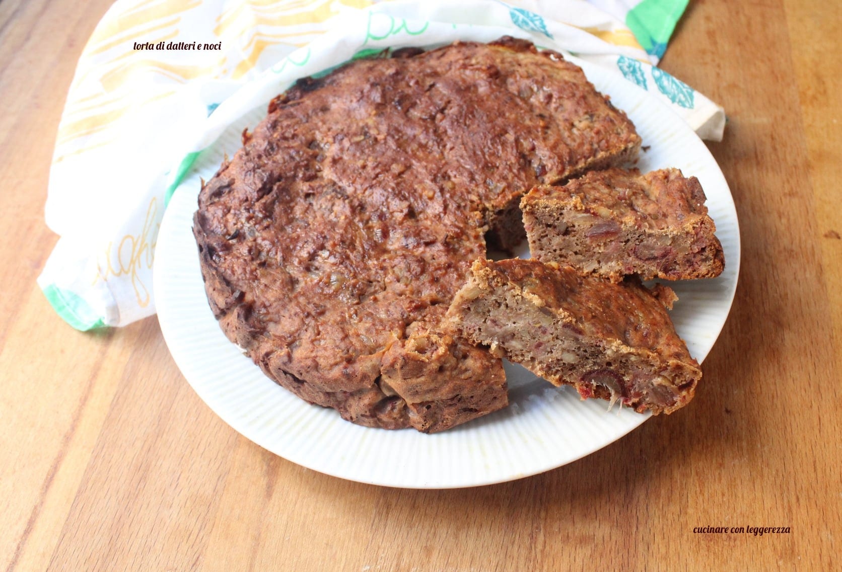 Gâteau aux dattes et aux noix