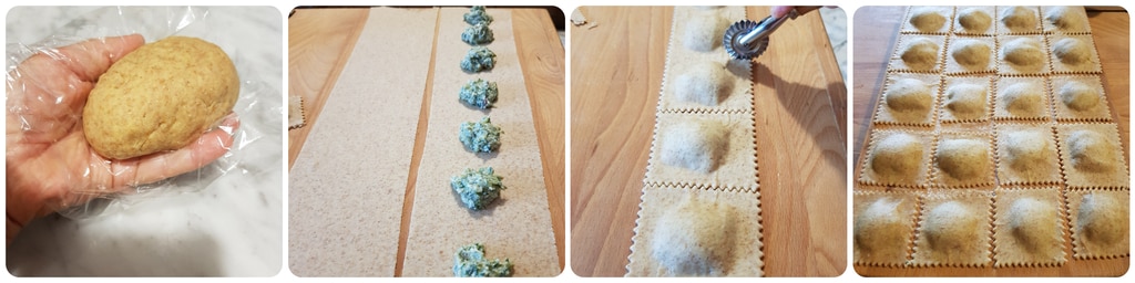 ravioloni aux légumes à la tomate