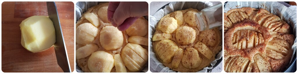 gâteau de demi-pommes
